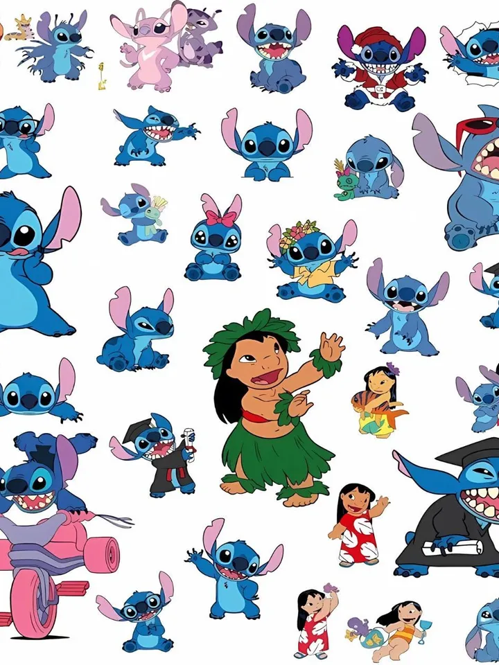 Stitch svg mega bundle, stitch bundle, stitch clipart, stitch png, lilo and stitch svg, cricut svg, silhouette svg,stitch layered,stitch svg