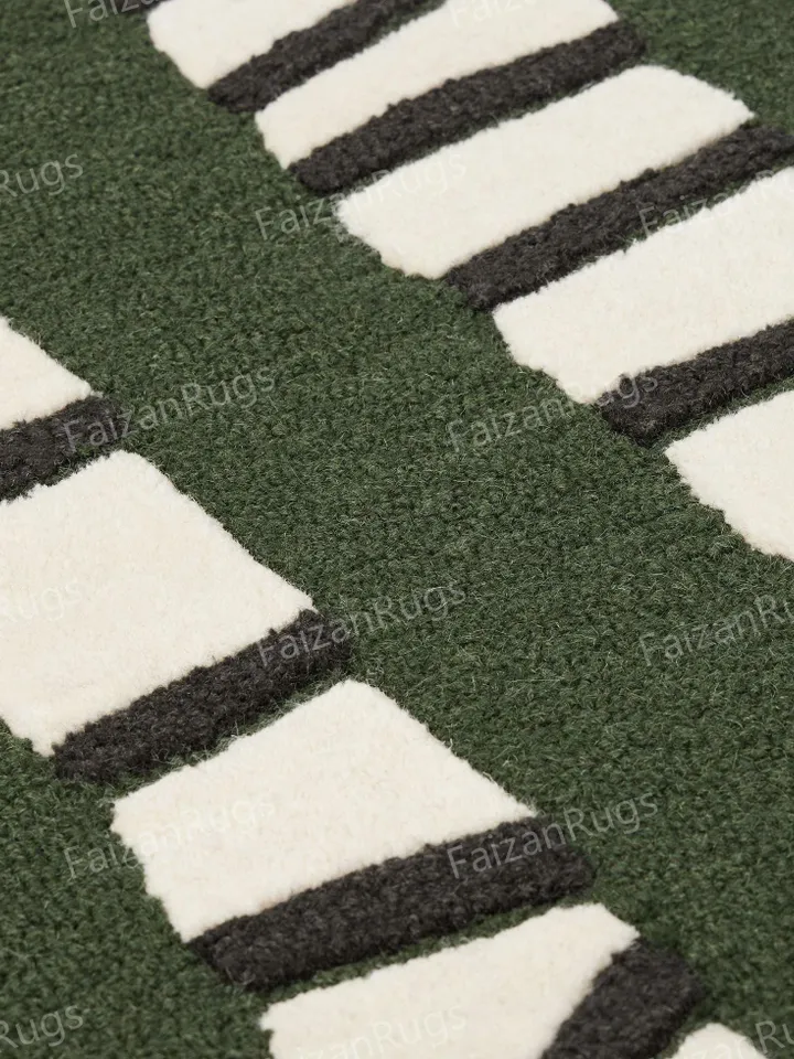 Buy 8x10 Snake Hand Tufted Area Beautiful Handmade Rug 100% Woolen Rug | White Large Area Rugs | Living Room | Dining Room | Hall | Bedroom