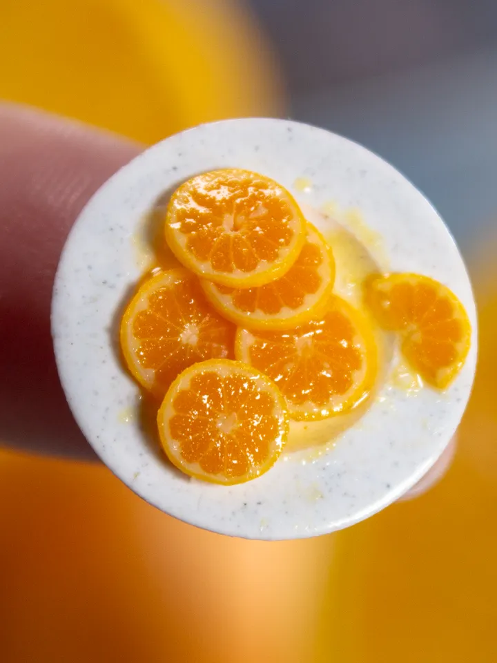 TUTORIAL Miniature polymer clay orange cane