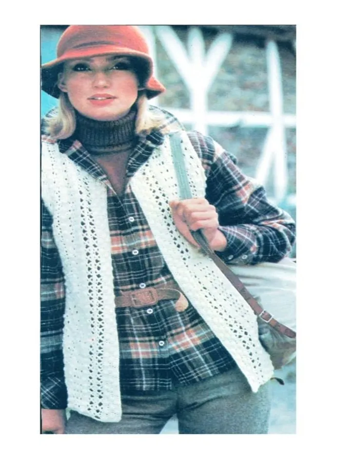 Lace vest crochet pattern, summer vest crochet pattern pdf
