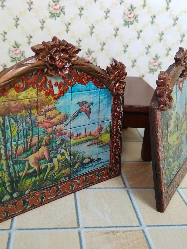 Panel for a dollhouse. Dollhouse.1:12 scale.