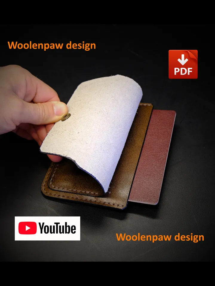 Passport holder - leather pattern.PW10