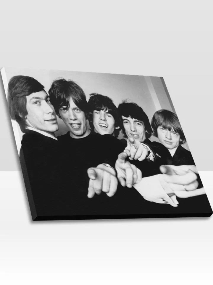Rolling Stones Frame Canvas Print, Wall Art Home Decor Poster