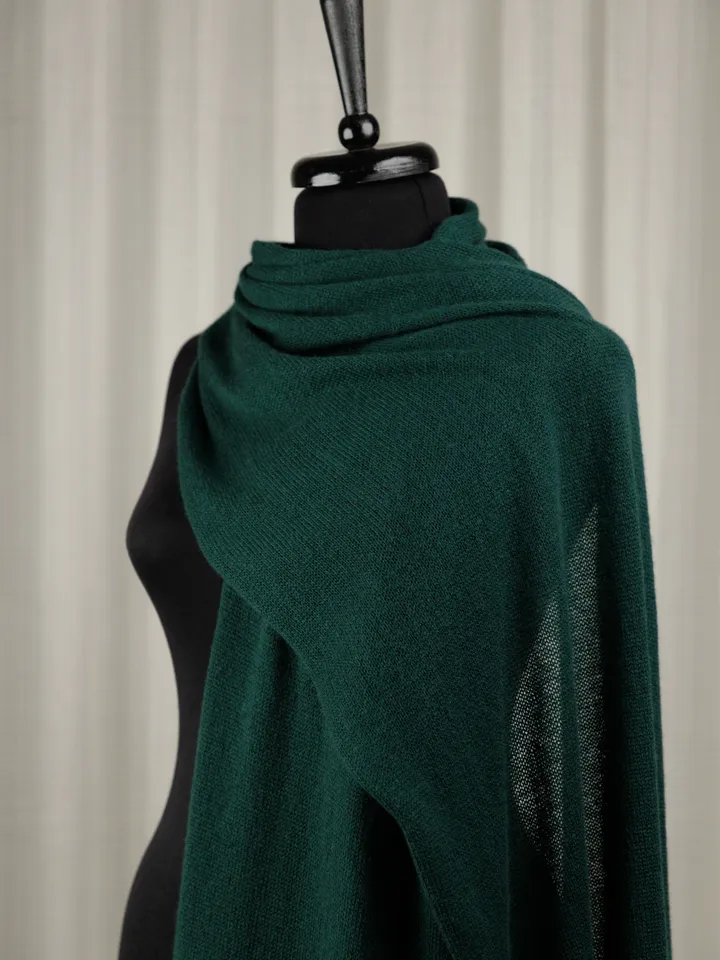 Emerald Green Cashmere Scarf Pure Luxury Cashmere Shawl Deep Green Cashmere Shawl Long Cashmere Scarf Kashmiri Shawl Ultra Fine Pashmina