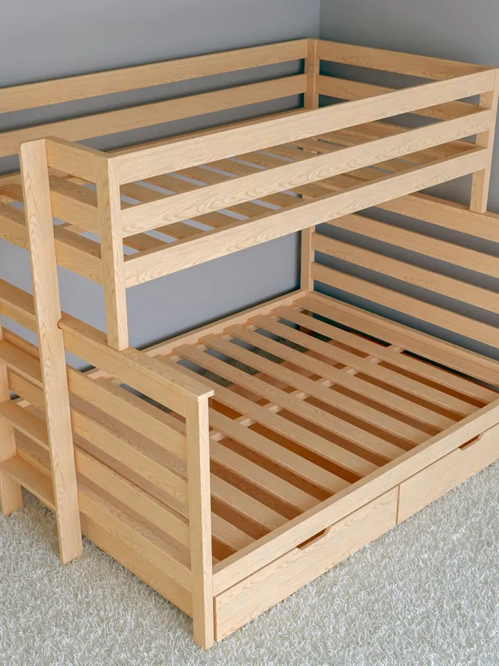 DIY Twin Over Full Bunk Bed Plans, PDF Guide