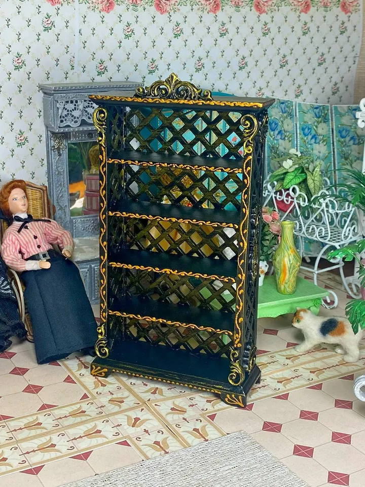 Bookcase. Shelf. 1:12. Furniture for a doll.