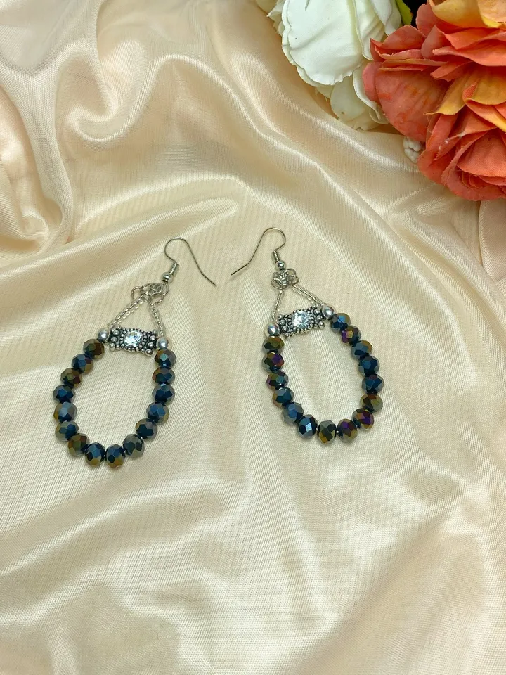 Classic handmade earrings.Handmade jewelry.
