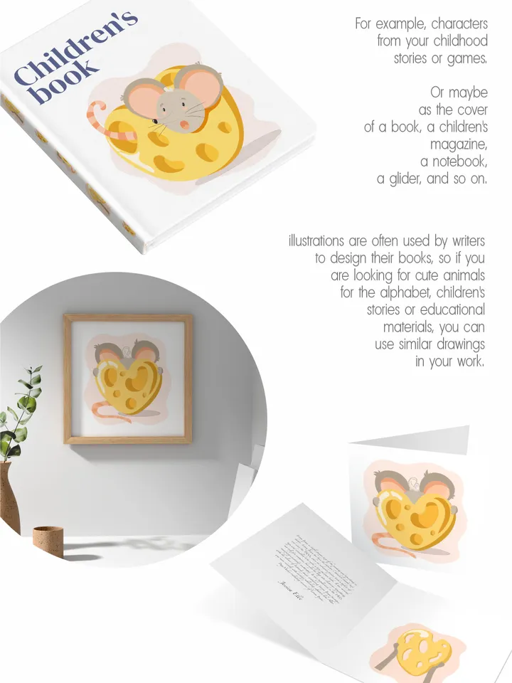 The mouse behind the cheese