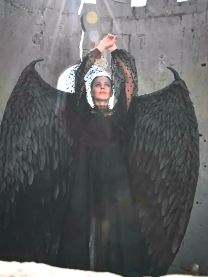 Maleficent wings with claws Maleficent costume, Black wings, Maleficent cosplay, show wings, Adult Angelic wings