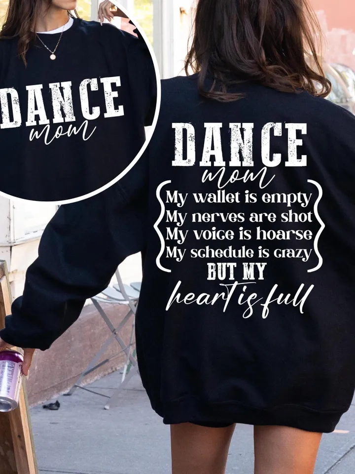 Dance Mom Wallet is Empty Heart is Full Shirt, Dance mom svg, Dance mother svg, PNG Digital Download