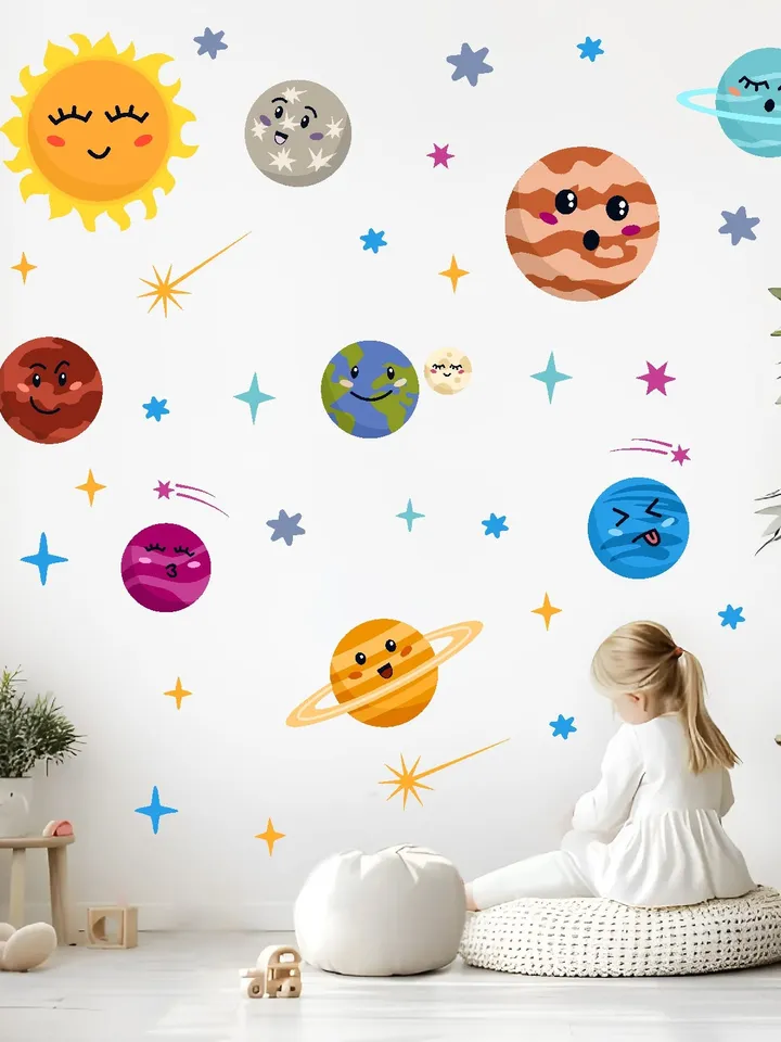 Planets  Wall Decal Stickers Peel and stick el4