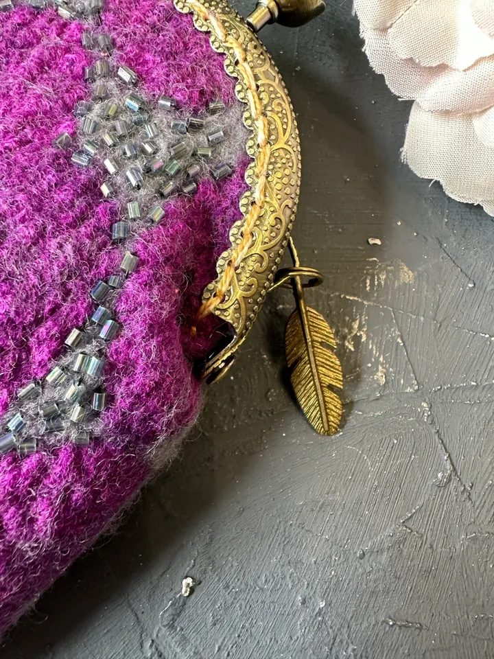 Glasses case with embroidery