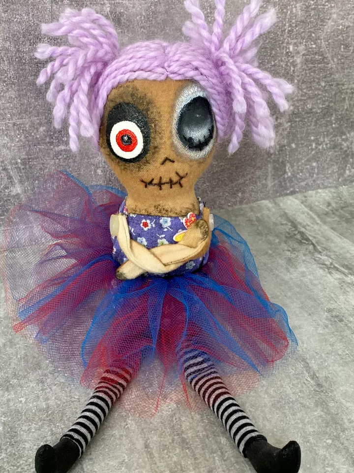 This handmade, Creepy Doll is the memorable gift for that special someone this Halloween.