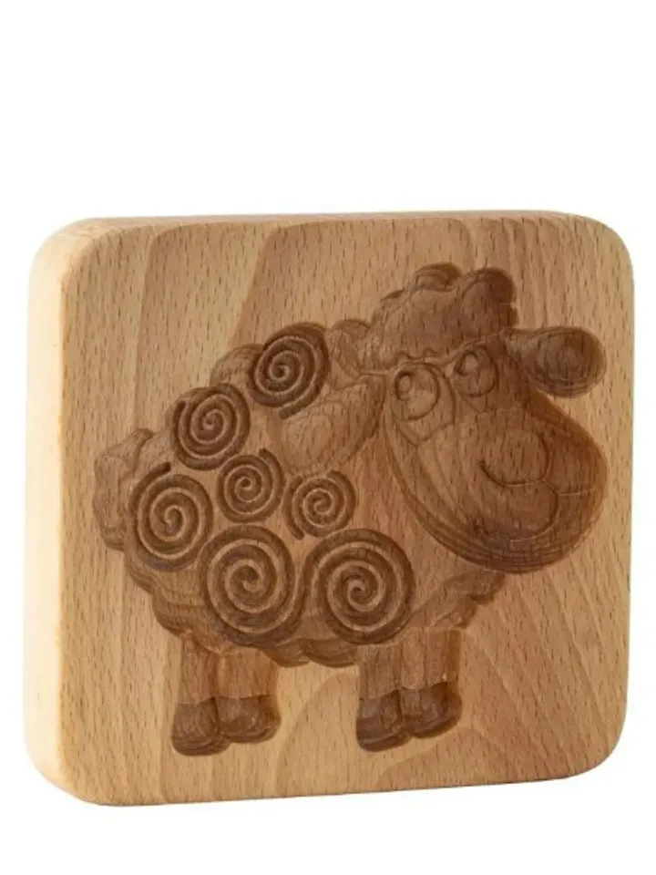 Sheep Embossed cookie mold, cookie cutter, wooden mold, Wooden stamp stamp for gingerbread cookies springerle stamp