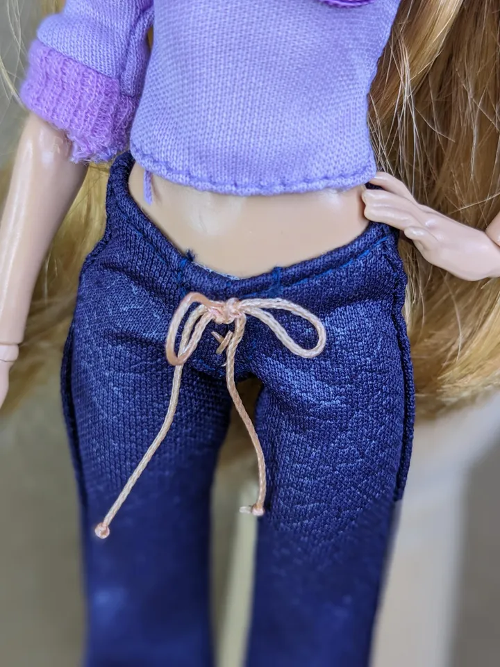 Purple pants for 10.5-inch female dolls (MH, EAH)