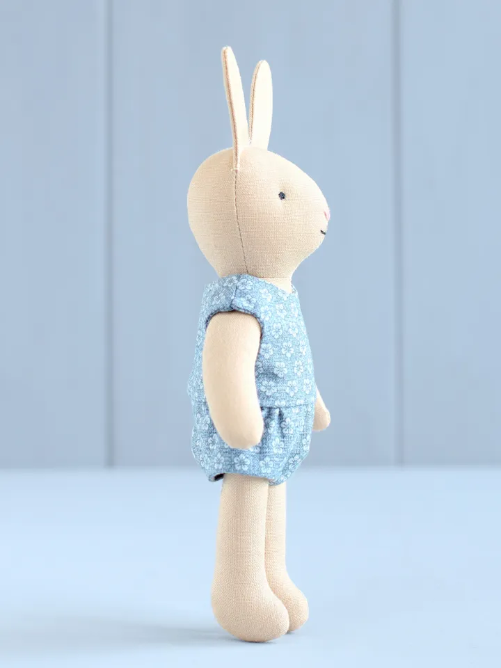 2 PDF Two Mini Bunnies in Dress and Romper Sewing Patterns Bundle