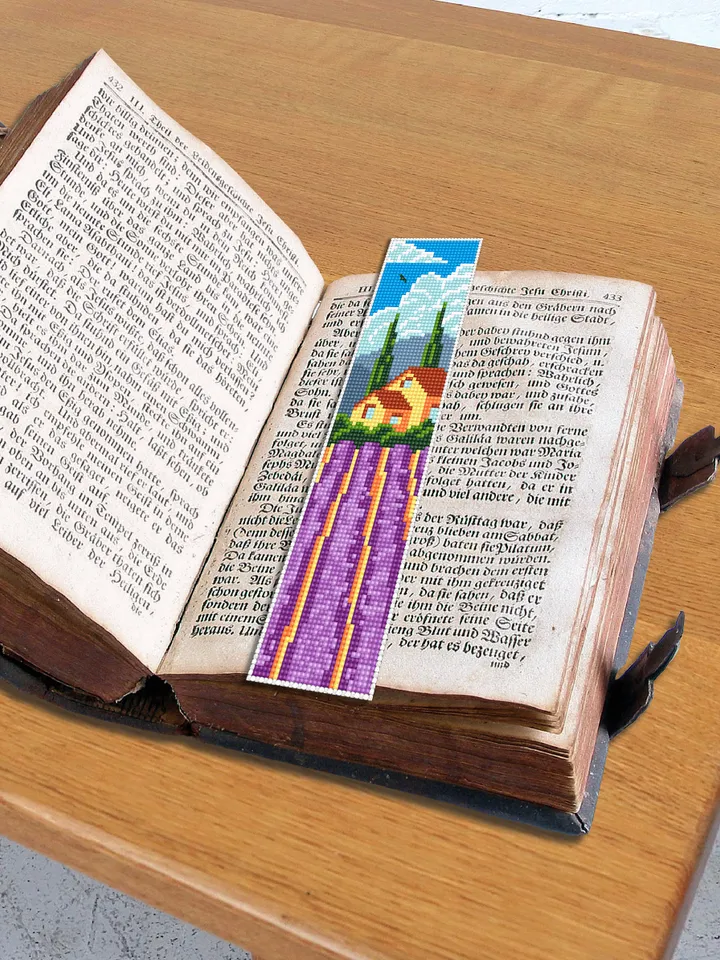 Bookmark cross stitch pattern digital PDF Handmade bookmark nature cross stitch Spring xstitch chart Beginners Cross Stitching #B26