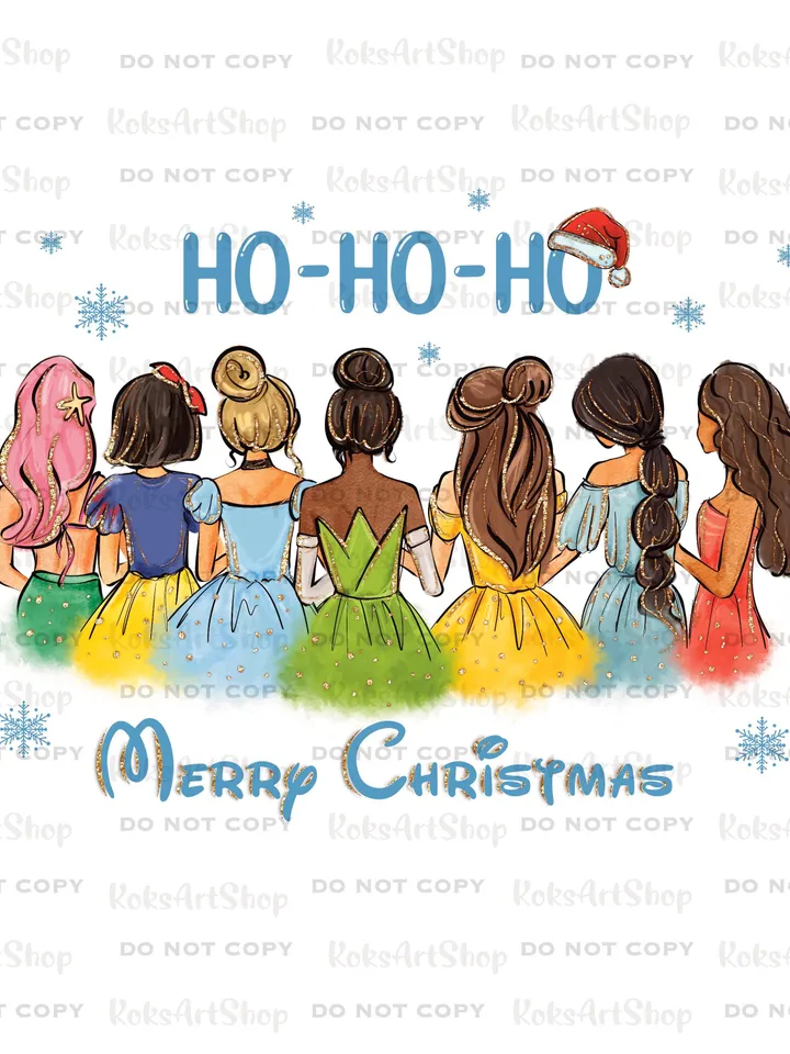 All princess Watercolor Princess PNG, Princess clipart png, Family vacation clipart, Christmas princess, Family trip, All princess design