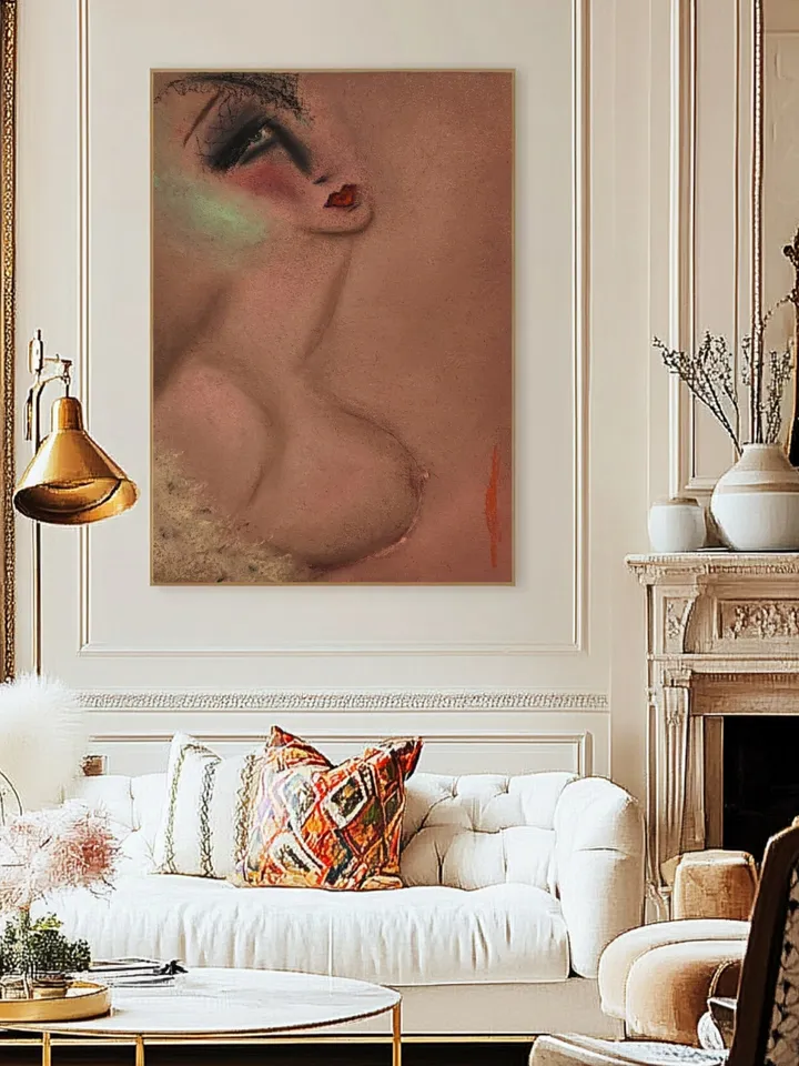 Art deco woman digital file for art print