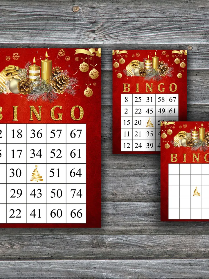 Christmas candle bingo game,Christmas bingo game card,Christmas Bingo Printable,Holiday Bingo Cards,INSTANT DOWNLOAD--65
