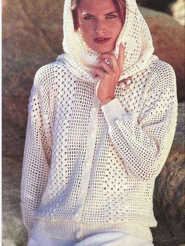 Cardigan pattern, crochet pattern cardigan, lace cardigan, jacket pattern, mesh cardigan pattern pdf instant download