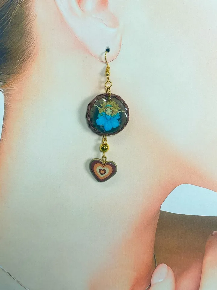 Set of handmade jewelry in the style of "Alice". Author's design.
