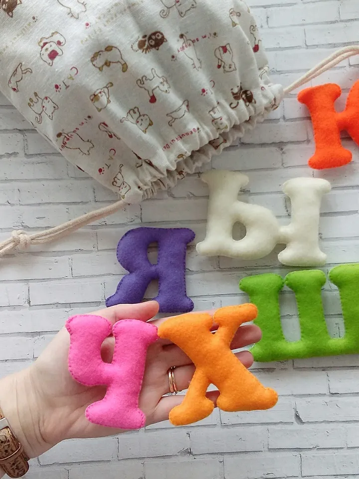 Russian Alphabet Soft Russian Letter Baby shower ideas Preschool Alphabet as a gift Abc Educational Soft ABC Letters