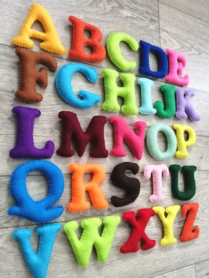 Soft English Alphabet for kids Felt Letters ABC Learning Letters Baby ...
