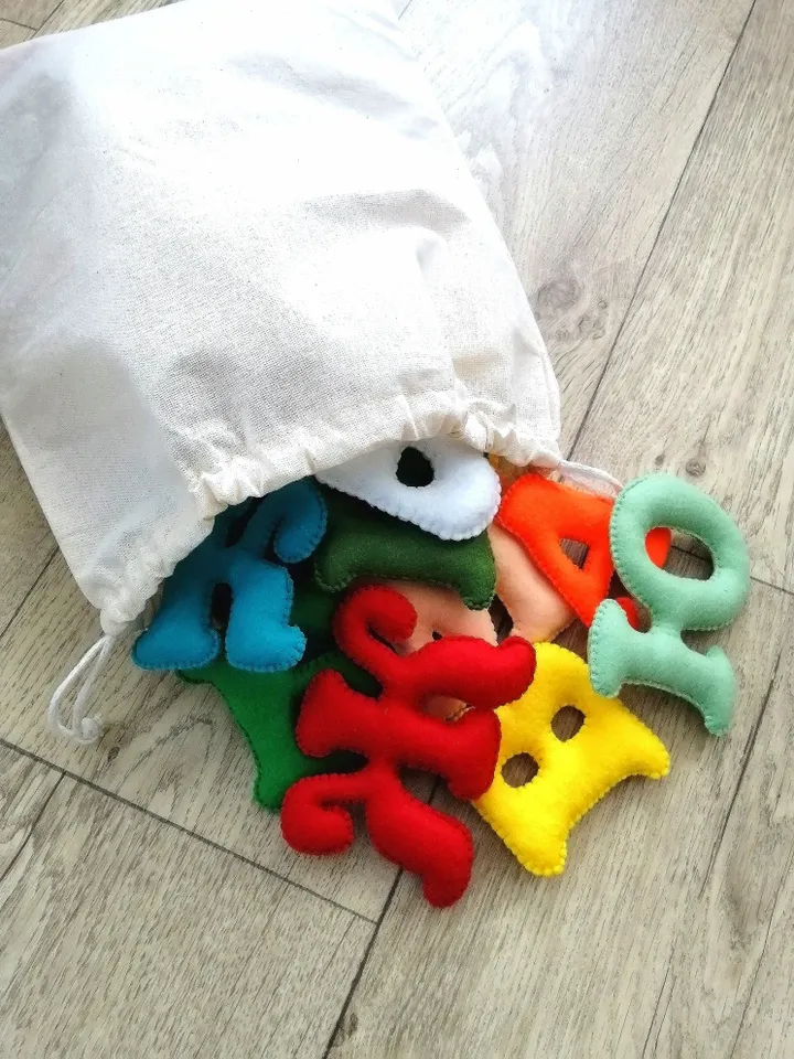 Russian Alphabet Soft Russian Letter Baby shower ideas Preschool Alphabet as a gift Abc Educational Soft ABC Letters
