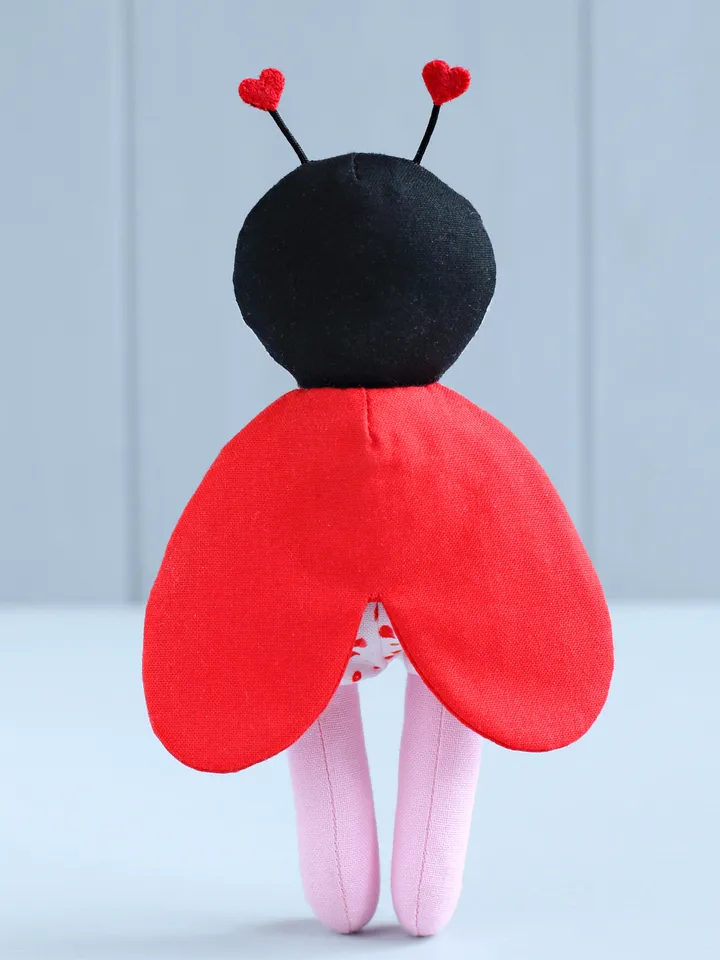 PDF Mini Love Bug Stuffed Animal (Valentine's Day Collection) Sewing Pattern