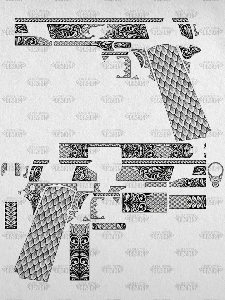 VECTOR DESIGN Kimber Сustom ll Scrolls and scale