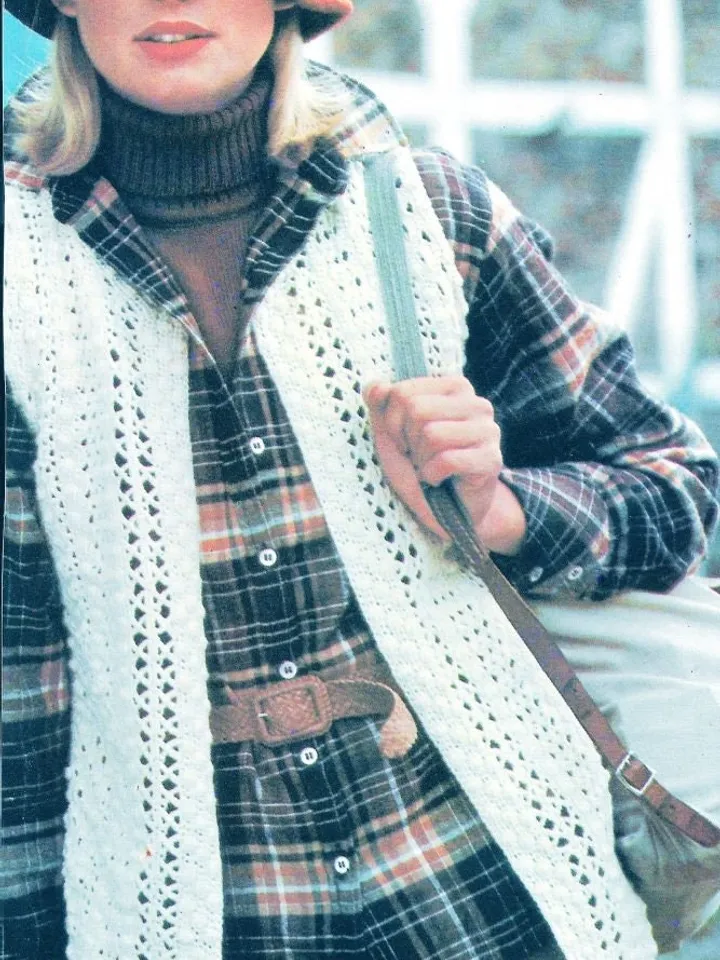 Lace vest crochet pattern, summer vest crochet pattern pdf