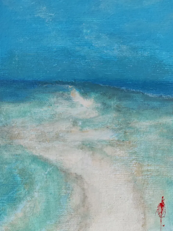 Sea painting Maldives Original art