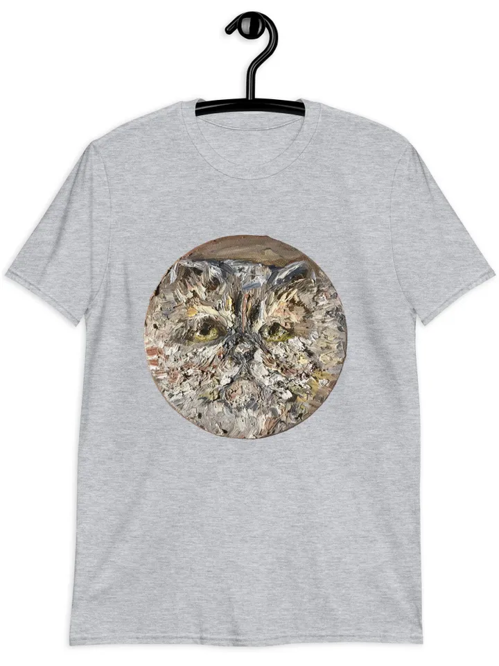 Persian Cat Short-Sleeve Unisex T-Shirt made with my original oil painting design,cat t shirts,cat lovers gifts.
