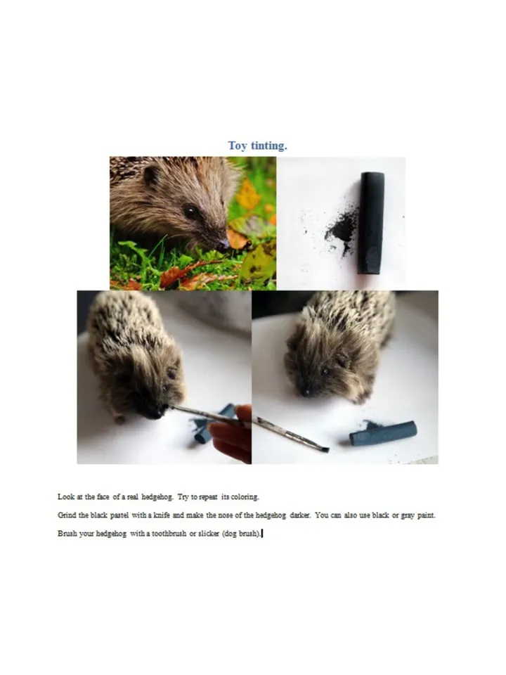 Hedgehog sewing pattern plush toy | instruction how to sew | Stuffed Animal Sewing Tutorial