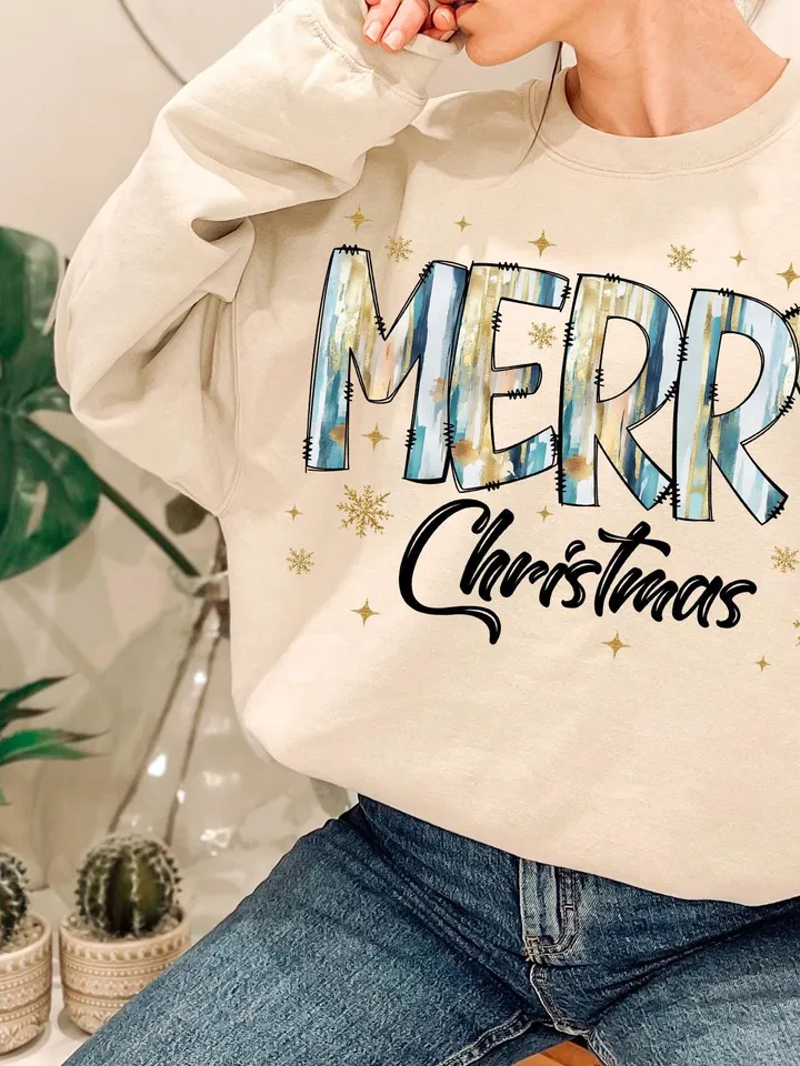 Glitter Blue Merry christmas png, merry doodles png, colorful brushstroke christmas png, glitter christmas png, christmas png, tis the seaso