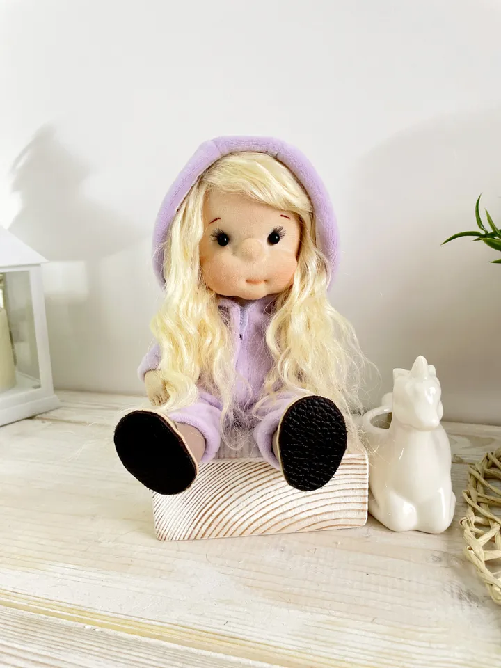 Handmade Textile Doll Art Doll Waldorf Doll Inspiration Birthday Gift for Girl