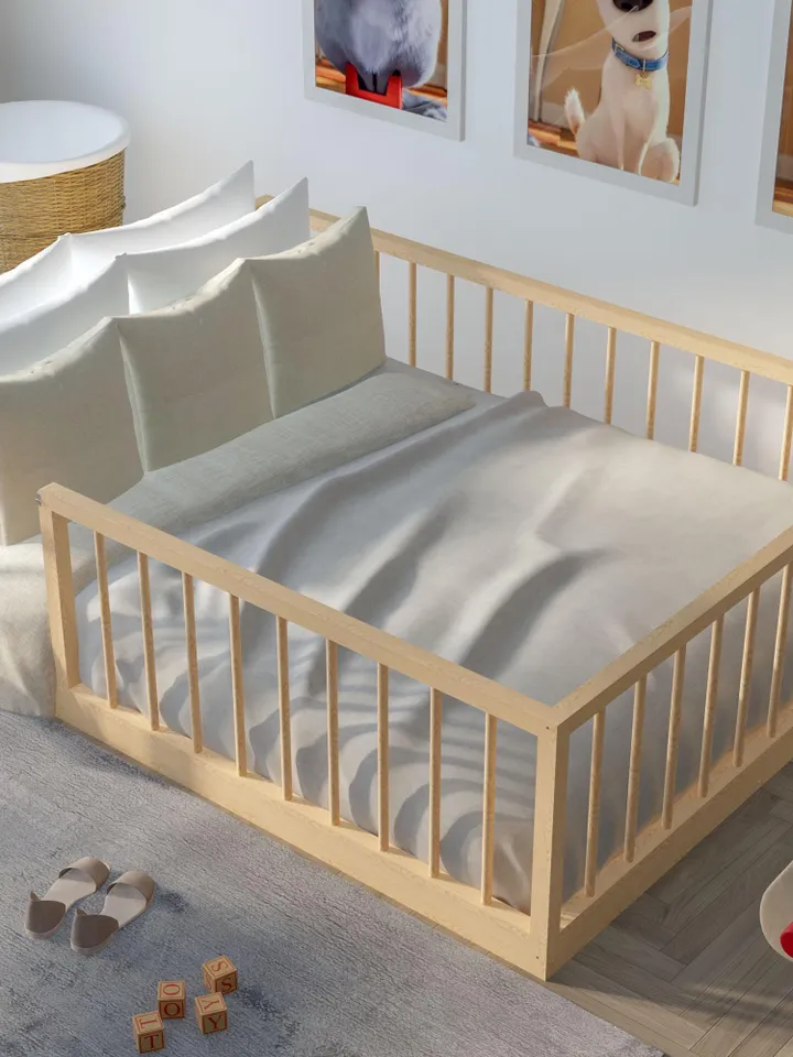 DIY Floor Bed Plans, Full Size, PDF