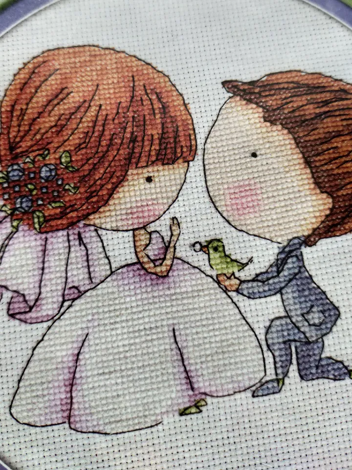 Wedding gift. Cross stitch kit
