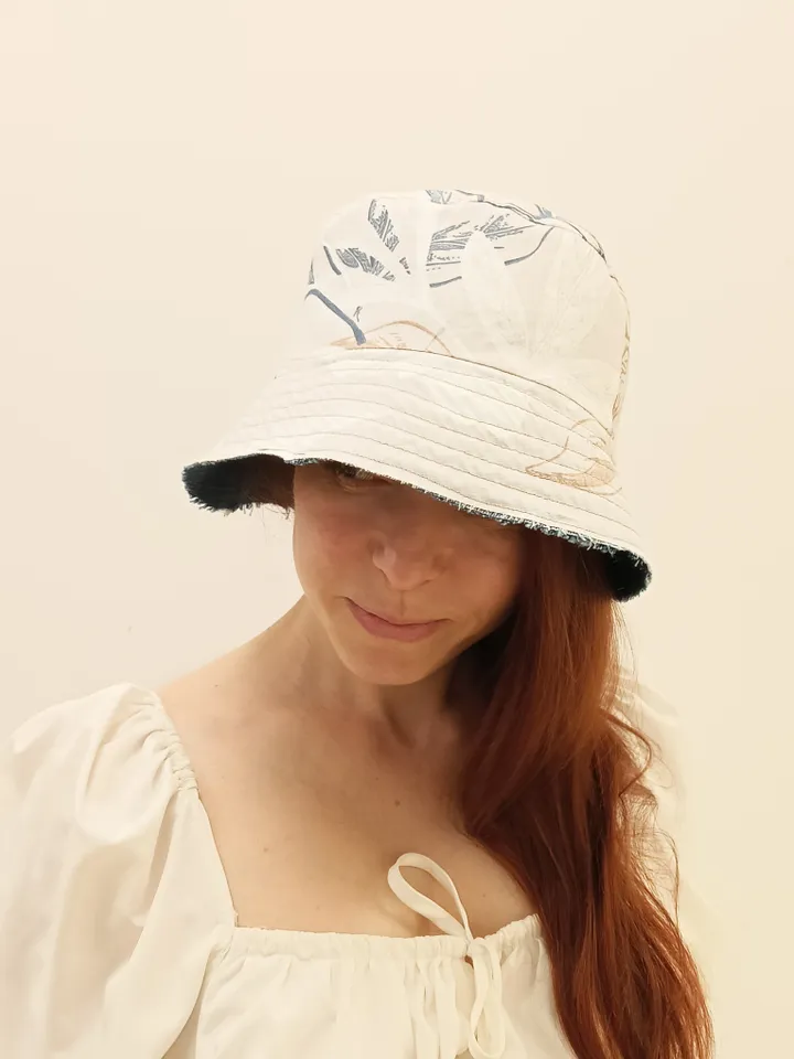 Denim bucket hat