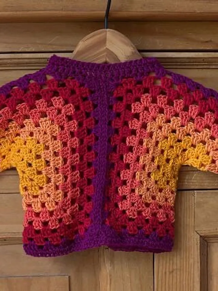 Cardigan baby crochet pattern, cardigan babies crochet, child cardigan , cardigan cranny square  HEXAGON cardigan pdf