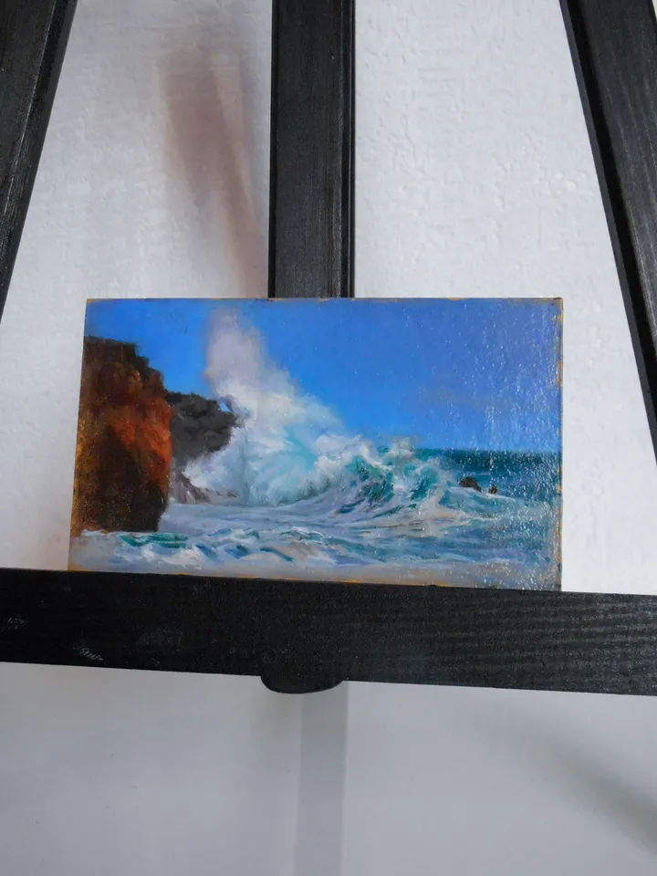 Seascape miniature oil painting Original artwork