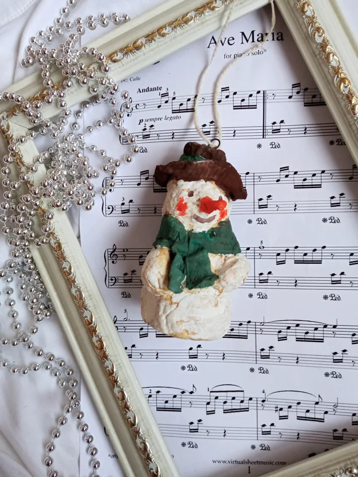 Handmade Christmas tree toy snowman New year decorations and Xmas gifts Home decor indoor
