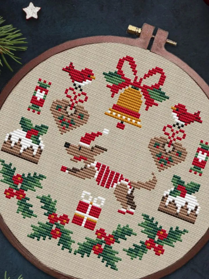 【Santa'sLittleHelper様】 Santa's Little Helper Christmas cross stitch pattern 5,00