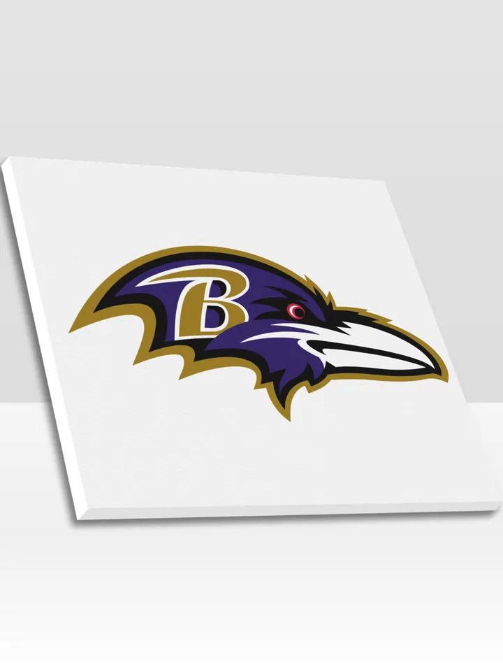 Baltimore Ravens Frame Canvas Print, Wall Art Home Decor Poster