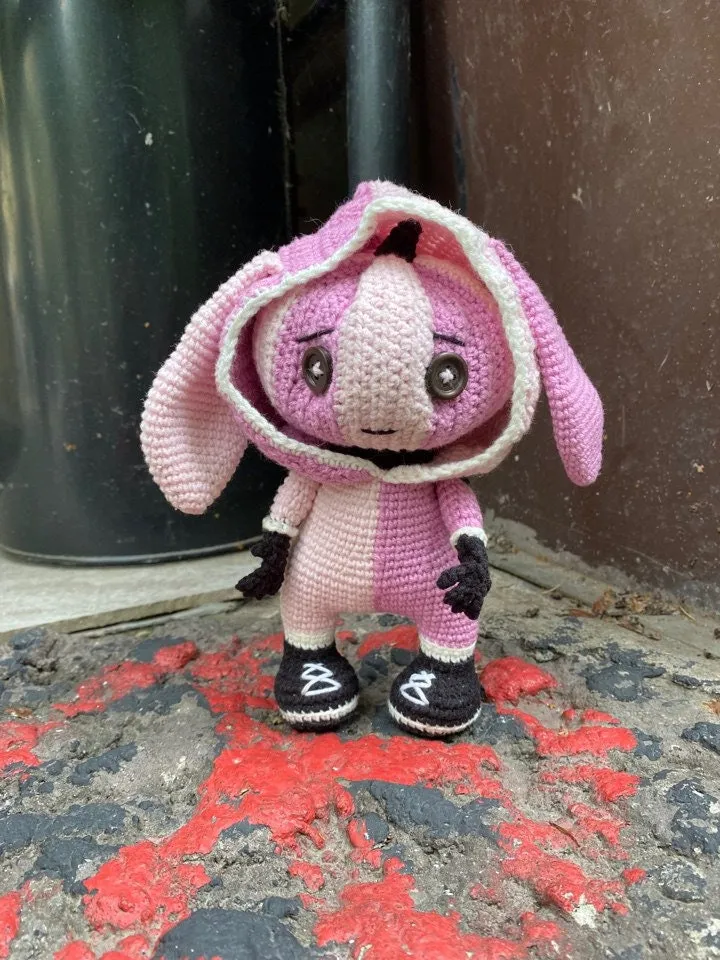 PDF Crochet Creepy Bunny Pumpkin pattern, Halloween amigurumi, Amigurumi pumpkin, Amigurumi Pumpkin monster, DIY Handmade Toy, Spooky Gift
