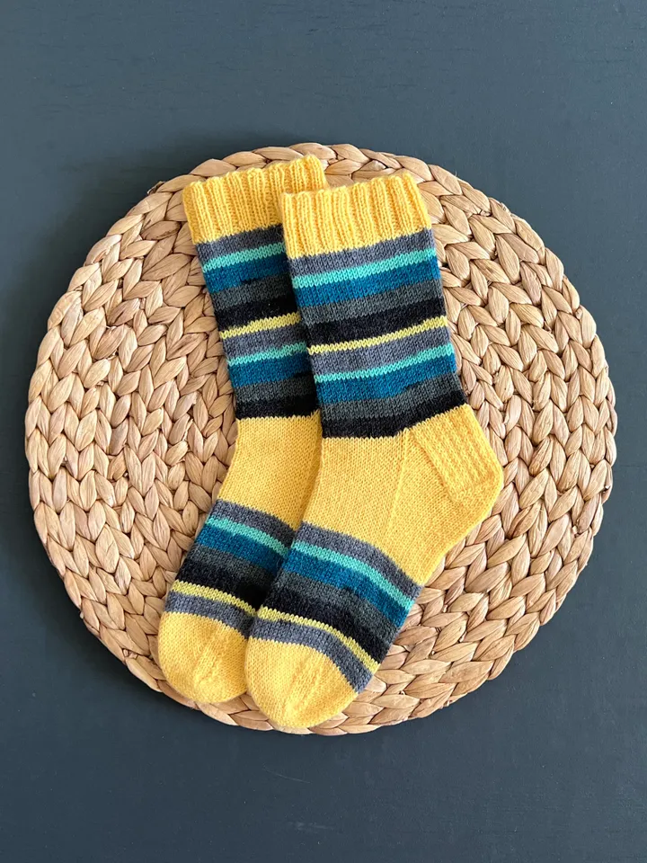 Handmade womens socks | Warm knitted accessory