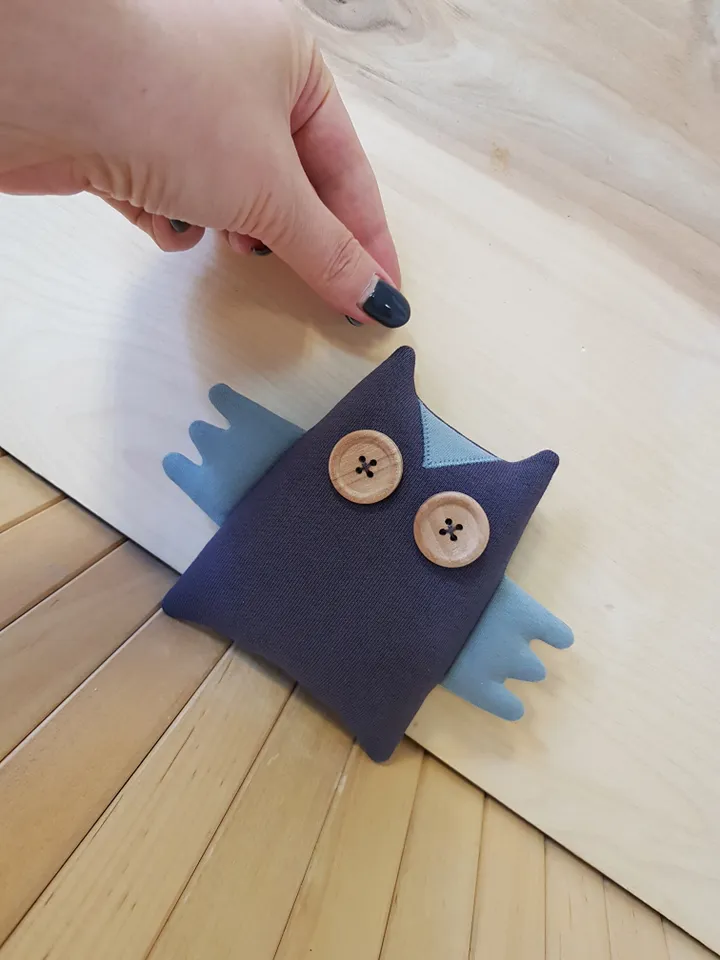Owl sewing pattern PDF digital tutorial in English, rag doll sewing diy
