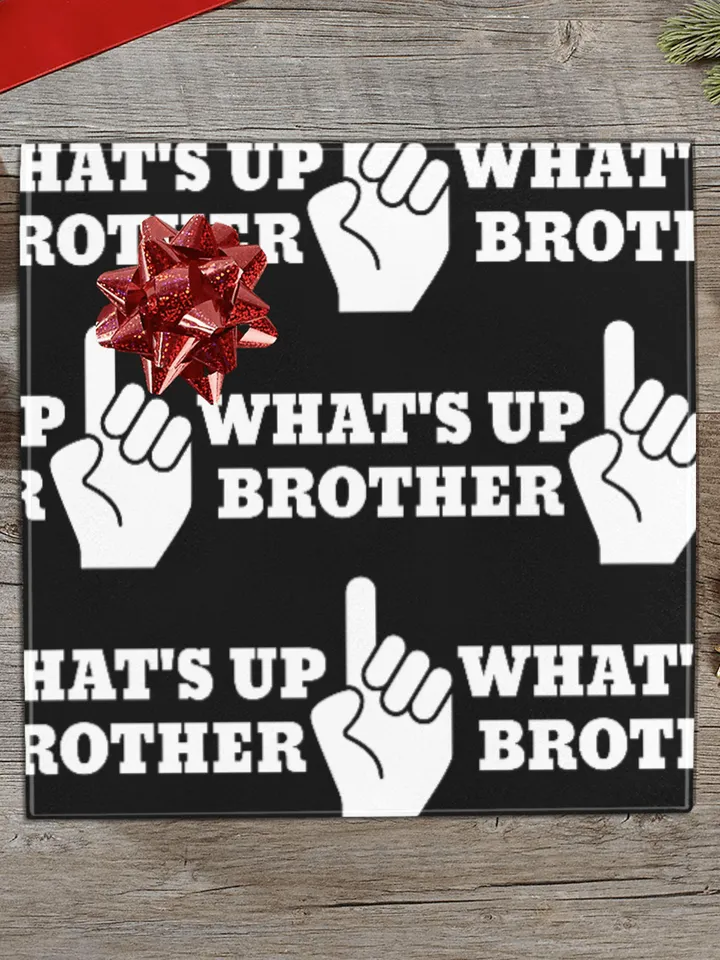 Sketch What's Up Brother Gift Wrapping Paper