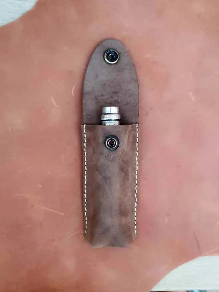Leather Case for Opinel 7 8 9 10 knife, Knife Sheath for Opinel or similar folding knife, PDF leather sheath Belt Pouch holster PATTERN easy